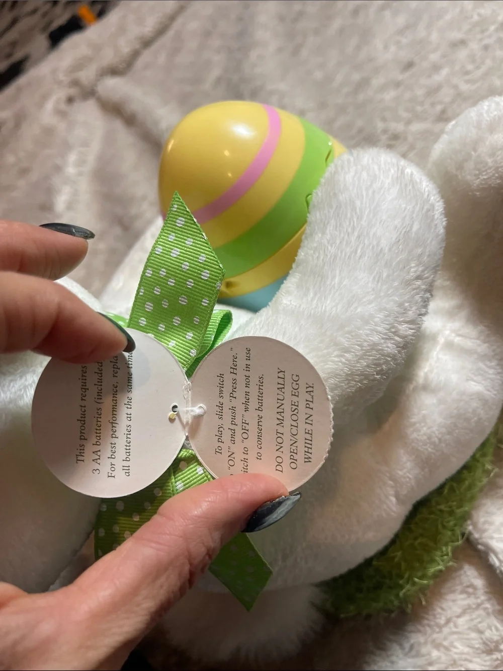 Hallmark rockin rabbit easter plush